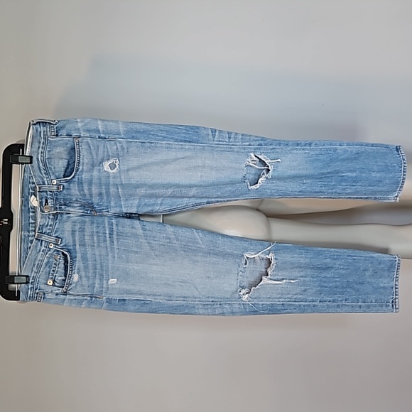 Rag & bone boyfriend jeans moss with holes-25 - Picture 1 of 9